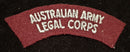 AUSTRALIAN ARMY LEGAL CORPS SHOULDER FLASH