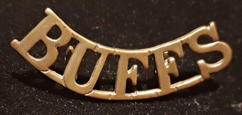 BUFFS REGIMENT SHOULDER TITLE