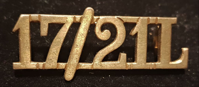 17TH/21ST LANCERS SHOULDER TITLE