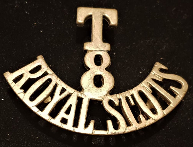 8TH HADDINGTON TERRITORIAL ROYAL SCOTS (LOTHIAN REGIMENT) SHOULDER TITLE