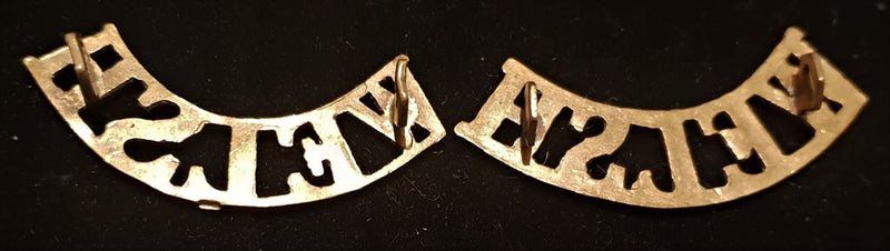 PAIR OF WELSH REGIMENT SHOULDER TITLES