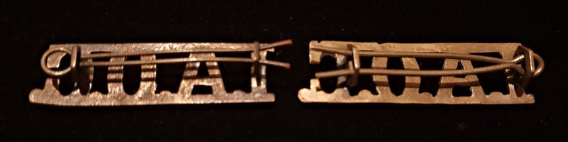 PAIR OF INDIAN ARMY ORDNANCE CORPS SHOULDER TITLES