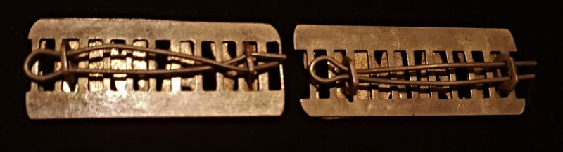 PAIR OF ROYAL ARMY MEDICAL CORPS SHOULDER TITLES