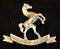 9TH WELLINGTON EAST COAST MOUNTED RIFLES COLLAR BADGE