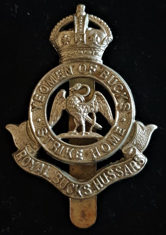 ROYAL BUCK’S HUSSARS CAP BADGE