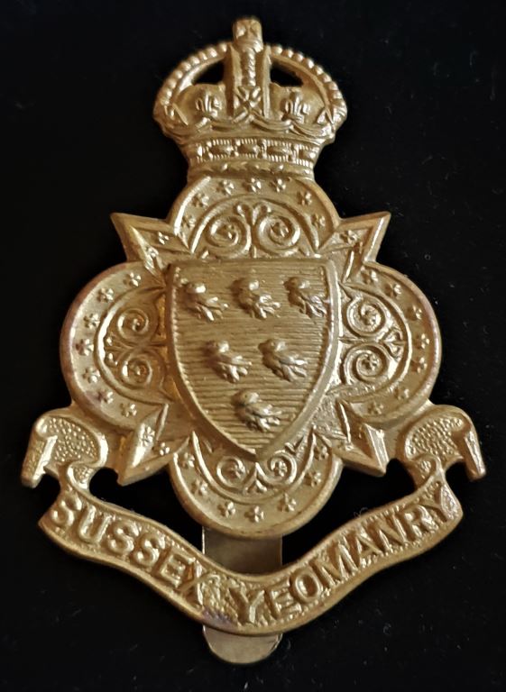 SUSSEX YEOMANRY CAP BADGE