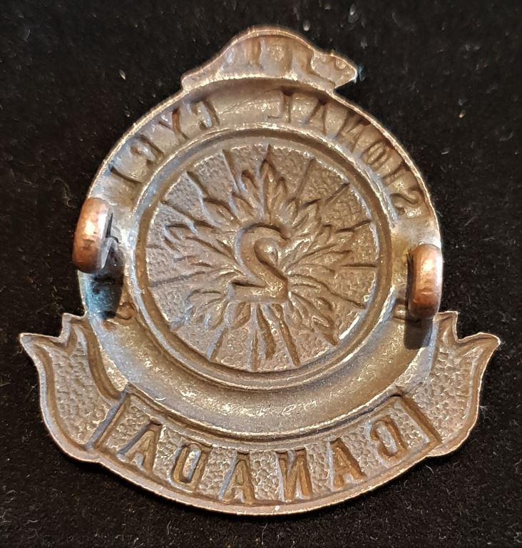 25-4, 2nd DIVISIONAL CYCLISTS CAP BADGE (TIFTAFT MAKER)