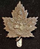 4-10, 10th CANADIAN MOUNTED RIFLES CAP BADGE