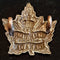 4-2, 2nd CANADIAN MOUNTED RIFLES COLLAR BADGE (TIFTAFT MARKED)