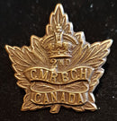 4-2, 2nd CANADIAN MOUNTED RIFLES COLLAR BADGE (TIFTAFT MARKED)