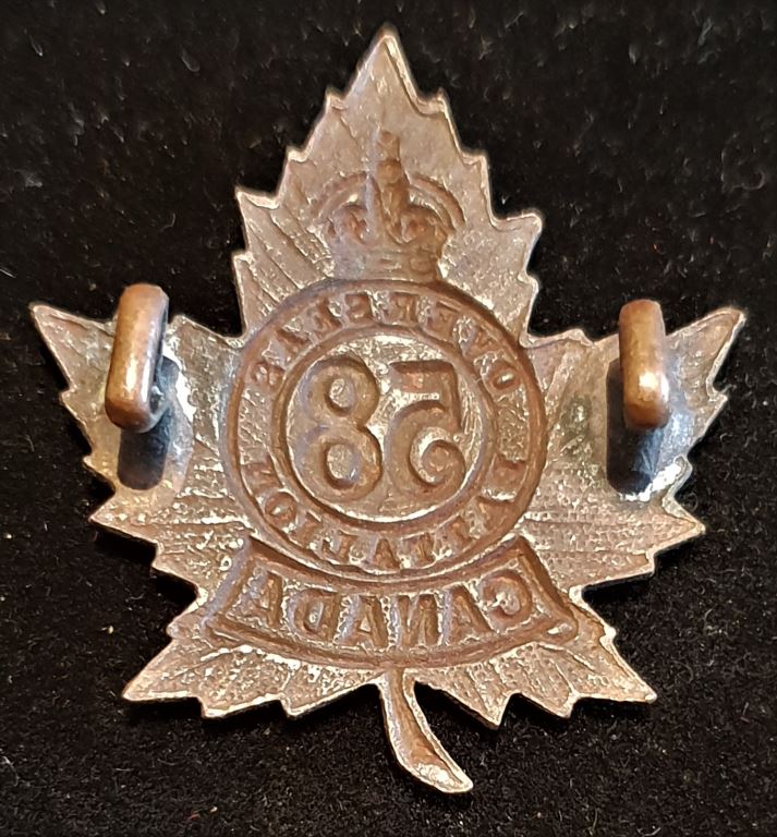 E58 - 58th BATTALION COLLAR BADGE