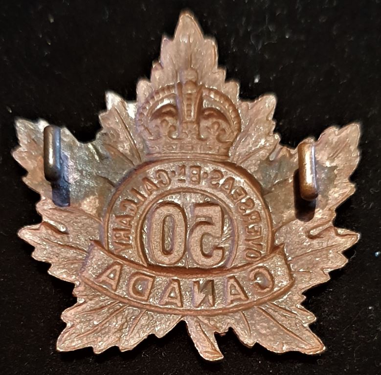 E50 - 50th BATTALION (CALGARY, ALBERTA) CAP BADGE