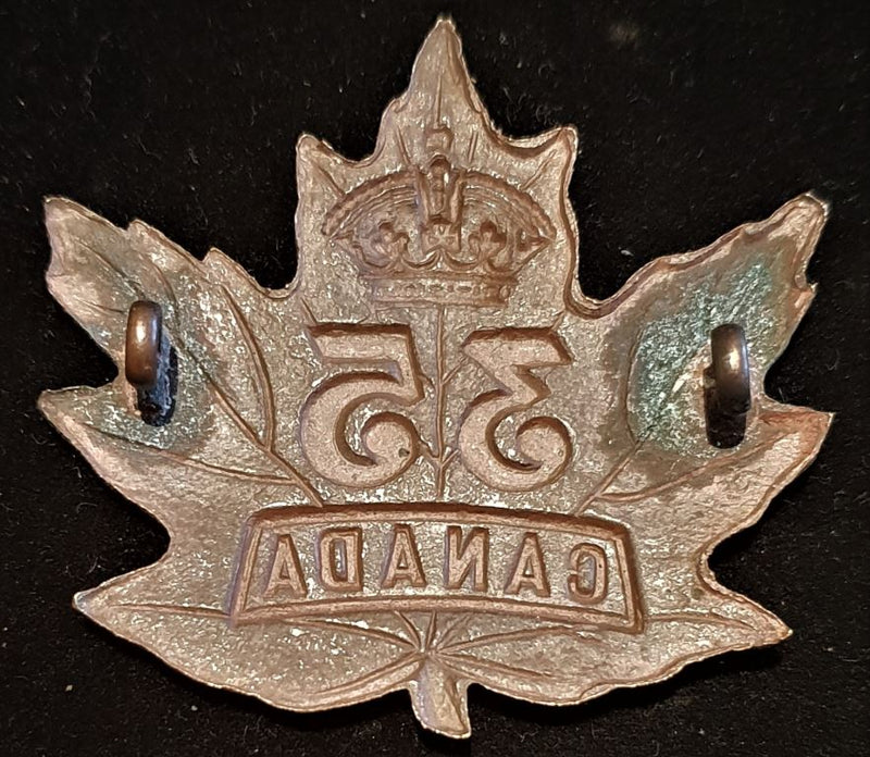 E35 - 35th BATTALION (TORONTO) CAP BADGE