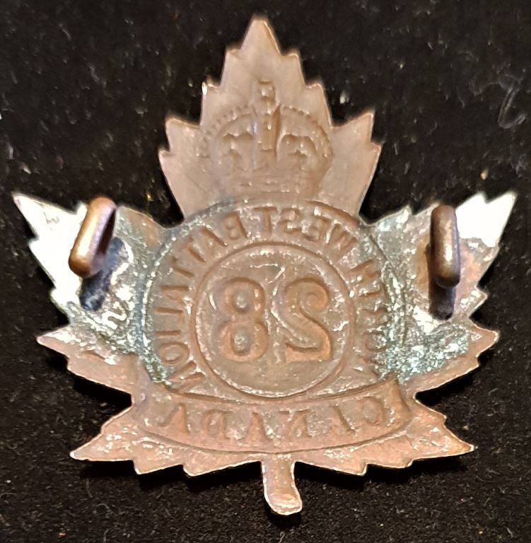 E28 - 28th BATTALION, (NORTH WEST) CAP BADGE