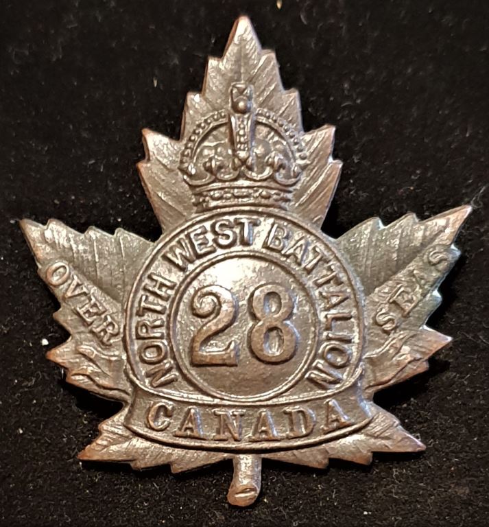 E28 - 28th BATTALION, (NORTH WEST) CAP BADGE
