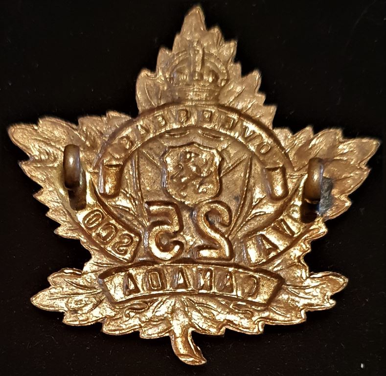 E25 - 25th BATTALION, (NOVA SCOTIA) CAP BADGE