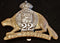 E22 - 22nd BATTALION (QUEBEC) BI-METAL CAP BADGE (GAUNT MARKED)