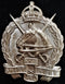 23rd Light Horse Barossa Light Horse - 52mm RARE Officers White Metal Hat Badge with correct  brass lugs (C225) $950