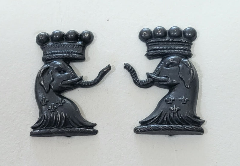 1st/21st Light Horse Regiment New South Wales Lancers Oxidised Collar Badges