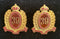 39th Infantry Battalion The Hawthorn Kew Regiment Brass and enamel pair of collars