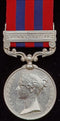 P18 SINGLE: India General Service Medal 1854 one clasp; ‘BURMA 1887-9’ impressed 834 Pte T. Fowler 2-CHES. RGT.