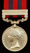 P22 SINGLE: India General Service Medal 1854 one clasp; ‘N. E. FRONTIER 1891’ running script 1603 Pte. F. Jenell 4th K. R. R. C.