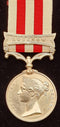 P24 SINGLE: Indian Mutiny Medal 1858 one clasp; ‘LUCKNOW’ impressed Pte. 179 C. New 9th Lancers.