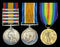 Three:  Queen’s South Africa 1899-1902, 5 clasps, Cape Colony, Orange Free State, Transvaal, South Africa 1901, South Africa 1902 (6041 Pte. C. Guttridge. Middx: Regt. M.I.); British War and Victory Medals (50538 Pte. C. A. Guttridge. The Queen’s R.)