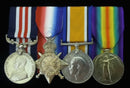 Four: Military Medal, G.V.R. (454 Pte. F. Whitehead. 29/Aust: Inf:); 1914-15 Star (454 Dvr. F. Whithead 1/A.S.C. A.I.F.); British War and Victory Medals (454 Dvr. F. Whithead. A.S.C. A.I.F.)