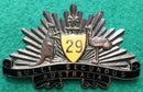 29th Infantry Battalion - The East Melbourne Regiment - 45mm Enamel Hat Badge (C264) -   SOLD