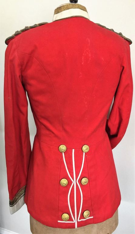 British Officers red tunic to the 30th Regiment, White facings and bullion insignia for a captain, gilt buttons with Victorian crown over 30 (Cambridgeshire). Making this an early tunic prior to becoming the East Lancashire Regiment. - SOLD