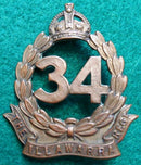 34th Infantry Battalion The Illawarra Regiment 52mm brass Hat Badge