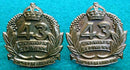 43rd Infantry Battalion The Hindmarsh Regiment Brass pair of collars