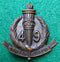 49th Infantry Battalion The Stanley Regiment 54mm Oxidised Hat Badge