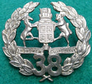 38th Infantry Battalion Northern Victoria White metal, 45mm, Hat Badge