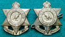 57th Infantry Battalion - The Merri Regiment	- Brass pair of collars (C297)