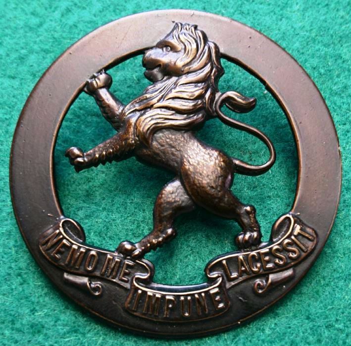 5th Infantry Battalion The Victorian Scottish  Regiment 52mm Oxidised Hat Badge
