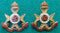 60th Infantry Battalion The Heidelberg Regiment Brass and Enamel pair of collars