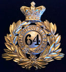 64th (2nd Staffordshire) Regiment of Foot  Victorian other ranks shako plate. 1869-1881 - SOLD