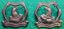 8th Infantry Battalion The City of Ballarat Regiment Oxidised pair of collars