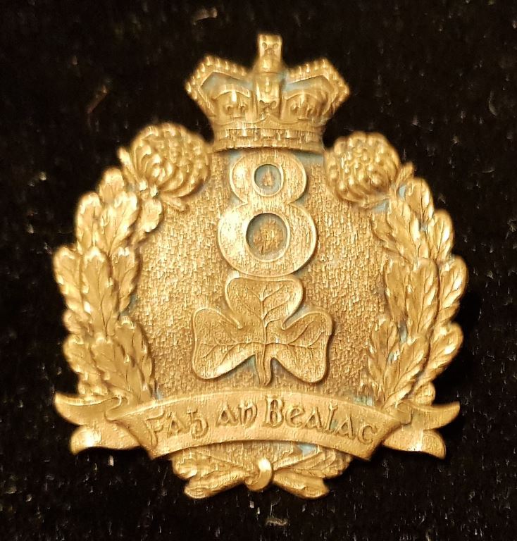 Pre Federation 8th (Union Volunteer)  Infantry Regiment (Irish Rifles) NSW 50mm - SOLD