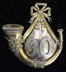 A Very Rare centre piece of a bell top shako/ forage cap badge for the 90th PERTHSHIRE LIGHT INFANTRY.