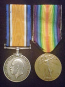 Pair: British war medal and Victory medal impressed to 2138 PTE A. ROGERS 37 BN AIF
