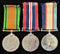 Three: Defence Medal, War Medal and Australian Service Medal. All medals correctly named to SX15900 R. R. BLIGHT