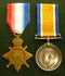Pair: 1914/15 Star and British War medal (missing Victory medal). Both correctly impressed to 2780 PTE F. W. BARKER 2/BN A.I.F. (CPL on War Medal)