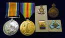 PAIR: British War and Victory Medal, both correctly impressed to 5982 PTE R. E. BARTON 37 BN AIF.