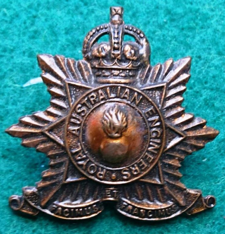 Royal Australian Engineers Single Brass Collar