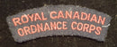 ROYAL CANADIAN ORDNANCE CORPS SHOULDER FLASH