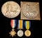 Five: Mons Star, British War Medal and Victory Medal. All medals correctly impressed to 9890 PTE W. J. DOUBLE 2/S. LANC: R. Death plaques named to WILLIAM JAMES DOUBLE and JOHN HENRY DOUBLE - EF SOLD