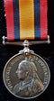 Single: QUEENS SOUTH AFRICA MEDAL 1899 no clasps . Impressed 12754 Pte. J. Doak R.A.M.C.  - Near EF SOLD